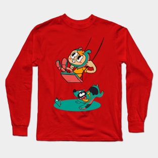 child and his dog Long Sleeve T-Shirt